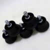 VORCOOL 5pcs Chairs Glide Castors Glides Replacement Furniture Floor Gliders for Office Home(Black)
