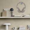 Geekria Extensible Headphone Wall Mount, Stainless Steel Stick-On with 3M Adhesive Hooks Under Desk, Stick on Smooth Wall, Dual Headset Hanger Mo