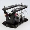 Wine racks metal Creative Wine Rack Solid Wood Wine Rack Hanging Wine Rack Goblet Holder Cup Holder Glassware Rack Shelf Wine Cooler Partition De