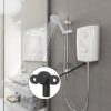 2Pcs Pressure Relief Device for Triton, with Disc Seals Cover Valve, Shower Spares Parts Compatible with Triton Electric Showers (Replace of 8280