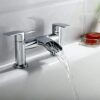 [Waterfall Bath Tap] Hapilife Modern Bathroom Tub Monobloc Bath Filler Mixer Chrome Double Lever