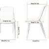 dining chair Kitchen Dining Room Furniture Chairs Dining Kitchen Chairs Modern Upholstered Dining Chairs Set Of 2 with Soft PU Leather Cushion Se