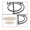 Round Nesting Coffee Table Modern Nesting Side Set of 2 End Table for Living Room Balcony Garden, etc,Round Wooden Accent Coffee Table with Solid