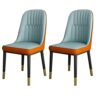 Kitchen Dining Room Furniture Chairs Kitchen Dining Chairs Set Of 2,Modern PU Leather High Back Soft Seat Living Room Chairs,Water Proof Leather