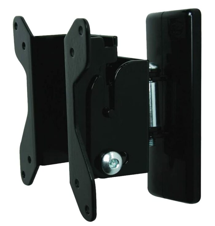 B-Tech BT7518 Flat Screen Wall Mount with Tilt & Swivel in Piano Black