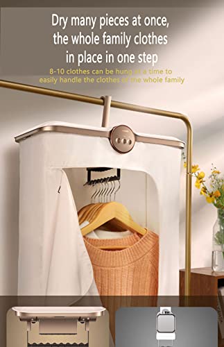 PUFYA 400W Portable Folding Dryer, Electric Clothes Dryer Machine, 8 Hours Smart Timing, Temperature Control Double Protection, Wardrobe Dryer fo