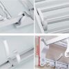 Towel Bars,Wall Mount/Punch Free/Folding Rod/Bathroom/Kitchen/Balcony/Office/Towel Rack/50Cm