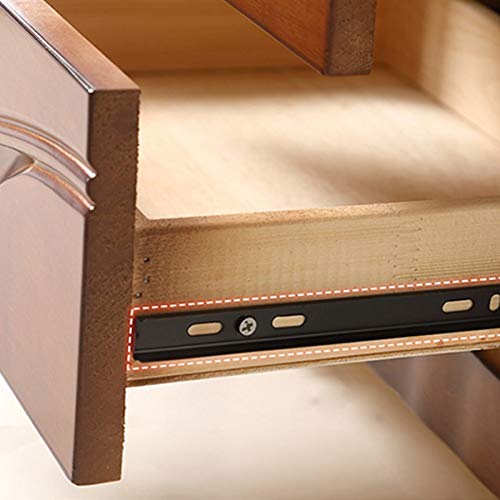 LUKEO Simple Bedroom Bedside Table, Independent Storage Cabinet Solid Wood Bedside Table