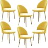 dining chair Kitchen Dining Room Furniture Chairs Velvet Dining Chair Set Of 6 Kitchen Chair Metal Legs Makeup Chairs Upholstered Accent Bedroom