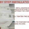 Soft Close Toilet Seat Quick Release Loo Seat Oval PP Easy Installation