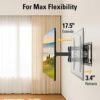 Mounting Dream TV Wall Bracket Mount for Most 26-65 Inch TVs, Max VESA 400x400mm, Tilt Swivel for TV Max 45kg, Full Motion Double Arms Fit OLED L