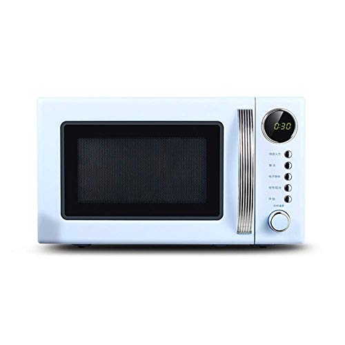 QUIM Retro Style Countertop Microwave Oven -Memory Turntable,Countertop Microwave Oven with Sound On/Off (Color : White-style)