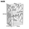 Rerii Small Bookshelf Bookcase for Small Spaces, Bed Side End Table 3 Tier 2 Shelf, Mini Little Book Shelf Case for Kids Room Bedroom Living Room