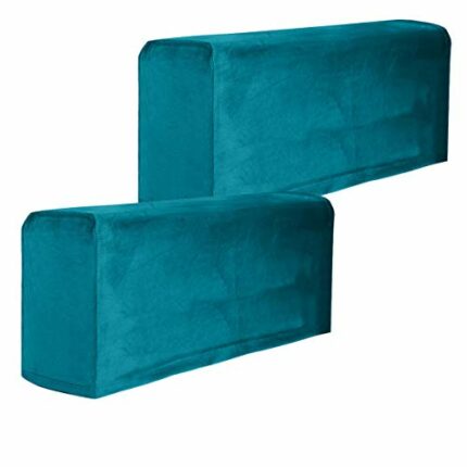 BESPORTBLE Sofa Armrest Cover 2pcs Velvet Soft Sofa Arm Slipcovers Elastic Sofa Armrest Protectors Removable Sofa Arm Covers