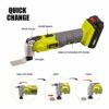 Cordless Oscillating Multi-Tool, DEWINNER 20V 2Ah Lithium-Ion, LED Variable Speed Universal Fit, Battery and Charger Include, 15-Piece Kit