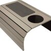 meistar Flexible Sofa Arm Tray - Over The Armrest Table with Cup Holder - Couch Armrest Table for Drinks and Snacks - Convenient Over Arm Sofa Ta