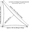 WOLTU Sun Shade Sail 2.5x2.5x3.5 m Right Angle Breathable HDPE Sail Shade UV Block with Free Rope Sunscreen Awning Canopy for Outdoor Garden Pati