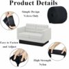 ARNCR 20ft Toy Blocker for Under Couch and Under Bed Under Couch Blocker for Toys and Pets Toys from Going Sliding Adjustable Bed Gap Bumper Unde