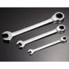 Ratchet Spanner Set Combination Wrench 12 Piece - Metric Sizes from 8mm to 19mm with Roll Bag, Perfect for Home, Bike, and Car Repairs