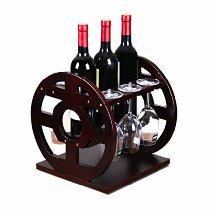 ZYZMH Wine Rack Ornaments Nordic Creative Minimalist Wooden Shelf Home Living Room Hanging Cup Holder Upside Down Wall Hanging