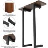Towel Racks for Bathroom Wall Mounted, Towel Holder with Wooden Shelf for Folding Towels, Metal Towel Organizer for Bath, Rv, Camper, Black