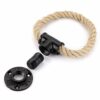 BSTKEY Nautical Industrial Pipe Towel Ring Holder Hanger - Wall Mounted Rustic Hand Towel Holder Bathroom Accessory
