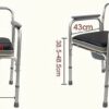 CNAOHGHN Toilet Portable for Elderly People Toilet Stool, Pregnant Women's Bathroom Chair, Bearing Weight 100 kg, Fixed Barrel Chair with Toilet