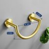 BigBig Home Gold Towel Holder, Bathroom Towel Ring Stainless Steel, Brushed Gold Hand Towel Racks Wall Mounted