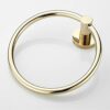 RAKUTE All Copper Towel Ring, Towel Rack, Towel Hanging Towel Rail, Light Luxury Round Bathroom Hand Towel Holder Bathroom Ring