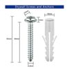 Polarduck Universal TV Mounting Hardware Kit: Fits All TVs Up to 80 inch - Includes M4 M5 M6 M8 Screws Washers & Spacers - Works with Any TV Wall