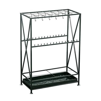 HIGOH Umbrella Stands, Drain Tray Umbrella Pocket Umbrella Office Umbrella Stand Storage Compartment Floor Support Floor Frame, Storage