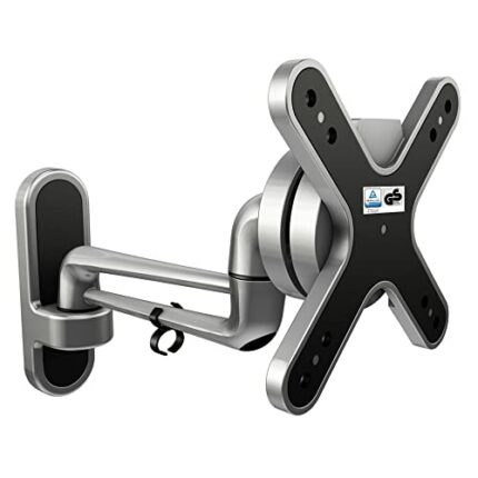 RICOO TV Wall Bracket Mount Tilt & Swivel Universal Monitor Mounting S2011 Holder Arm also for Curved 4K LCD LED Television / 13-32 Inch VESA 75x