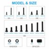 Rentliv Universal TV Mounting Hardware Kit, Fits All TVs Up to 80 inch Includes M4, M5, M6, M8 Screws, Spacers and Washers - Works with Any TV wa