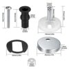 2 Pack Quick Release Toilet Seat Fittings, Seat Top Hinges, Soft Close Toilet Seat Fixing Kitfor WC Toilet Blind Holes