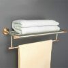 HIGOH Towel Rack Brushed Wall Mount Towel Holder, Towel Bar, Towel Rack, Bathroom Accessories Bathroom Hardware