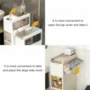 Toilet Paper Organizer for Bathroom Cabinet, Narrow Bathroom Gap Organizer Drawer Shelf Toilet Floor Storage
