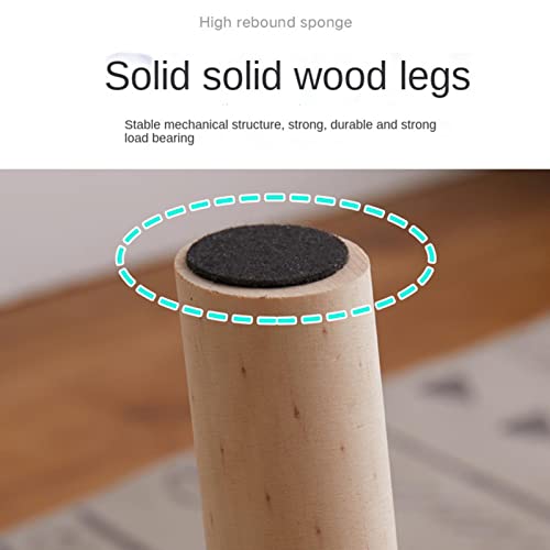 Huaxingda Small Ottoman | Wooden Storage Ottoman with Non-Slip Pad - Footstools, Small Ottoman Footrest for Living Rooms, Offices, Kitchens, and