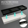 Wall-Mounted Storage Rack - Multipurpose Organizer with Removable Double Layers - Floating Shelves - Shower Caddies - Traceless Adhesive - Easy t