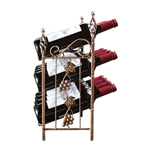 NEOCHY Modern Minimalist Wrought Iron Wine Rack, Bar Creative European Style Wine Bottle Rack