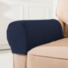 Arm Caps for Sofa,Armrest Covers,Polyester Armchair Arm Covers Stretch Sofa Arm Caps Armrest Covers for Chairs Furniture Protector Set Fits Squar