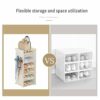 CSUNNY Plastic Integrated Shoe Shoe Box Storage Box Transparent Drawer Shoe Cabinet Multi layered Shoe Frame Home Furnishing Storage,Black,6