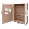 6 Wall Mounted Car House Key Hook Two Tone Key Box Storage Cabinet Holder (US425)