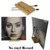AUXPhome Vinyl Record Storage Holder Album Display Stand Record Organizer, Fits 7 and 12 inch Records or LPs - Display Singles in Stylish Modern