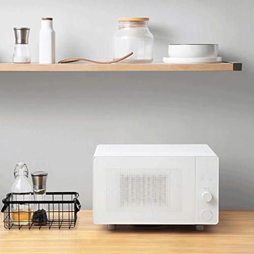 KKYKP Countertop Microwave Oven with Compact Size, Position-Memory Turntable, Sound on/Off Button, Custom Cooking Mode, 20L,700W, White