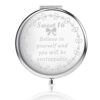 Sweet 16 Gifts 16th Birthday Gifts for Girls Compact Mirror Sweet Sixteen Gift for Daughter Girls Happy 16th Birthday Gifts (Believe mirror-sl)