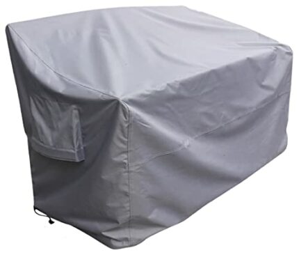 Kingsbridge Garden Bench Cover 2/3 Seater Waterproof Anti UV Heavy Duty Rip Proof 600D Fabric Double Stitching Breathable LxWxH 165x69x65/89cm 3