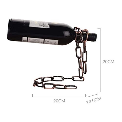 CZDYUF Iron Wine Rack, Creative Wine Rack, Wine Rack, European Style Home Decoration, Iron Chain Style Wine Rack