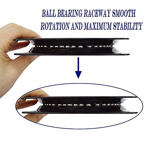 3Pack Heavy Duty Bar Stool Swivel Plate, 6Inch Chair Swivel Base with Solid Ring of Ball Bearings, 400lbs Capacity Replacement Swivel Seat Parts