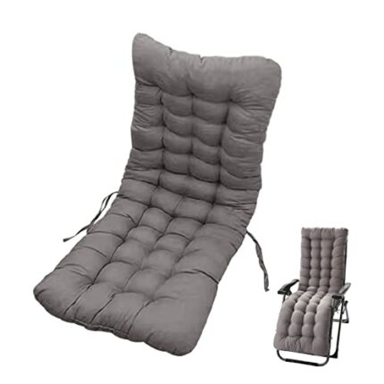 Yoyakie Sun Lounger Cushions Only, Thick Recliner Cushion Rocking Chair Cushion High Back Garden Chair Cushions Replacement Seat Pads for Garden