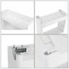 SONGMICS Rolling Trolley Narrow Storage with 3 Shelves for Kitchen Bathroom Cellar 17 cm Wide KFR09WT
